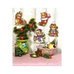 Kitten Ornaments on Plastic Canvas (image for) Kitten Ornaments on Plastic Canvas
